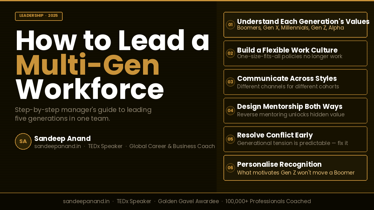 How to Lead a Multi Generational Workforce: A Manager's Step-by-Step Guide