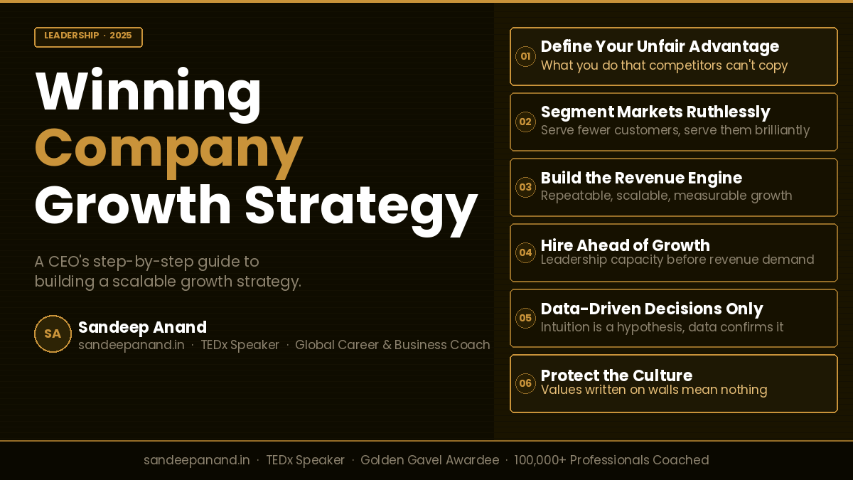 How to build a winning company growth