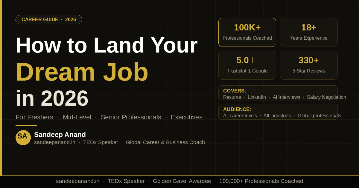How to Get a Job in India in 2026 The Complete Guide for All Career Levels Sandeep Anand