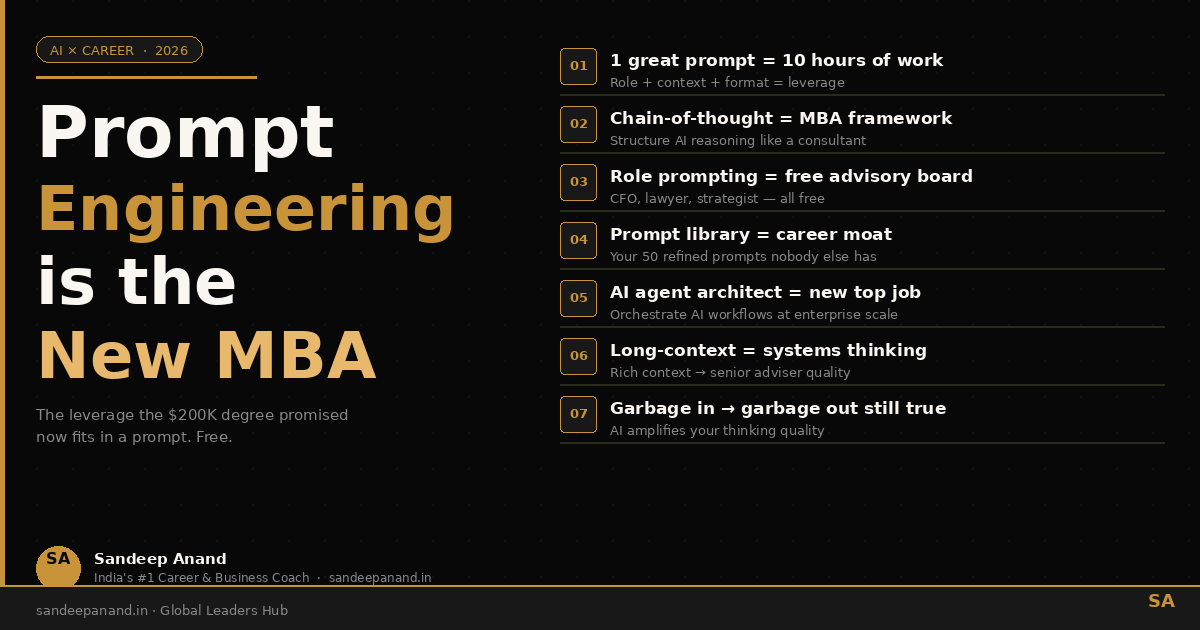 Prompt Engineering is the New MBA | Sandeep Anand – Global Leaders Hub